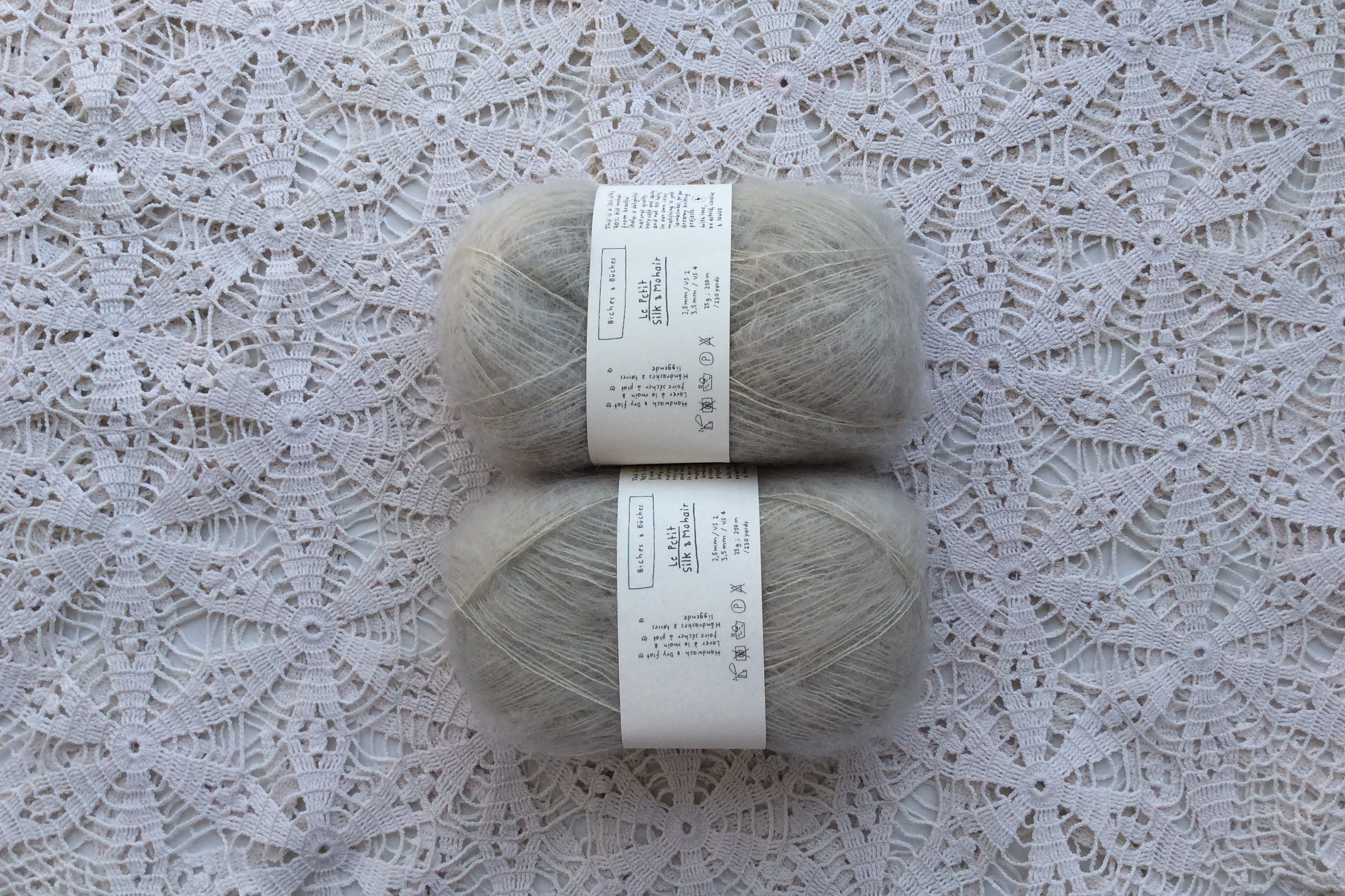 Le Petit Silk & Mohair Grey Beige