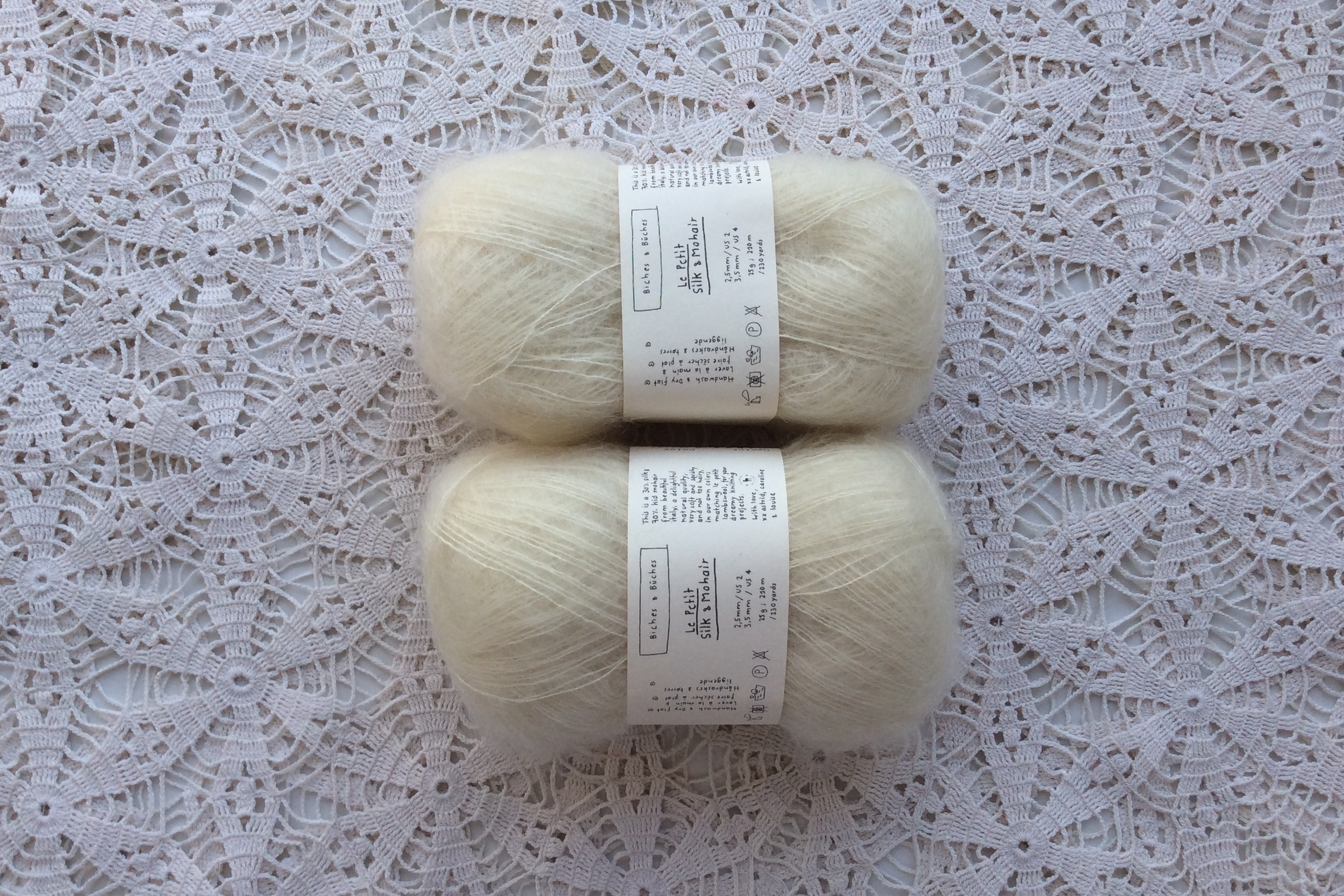 Le Petit Silk & Mohair Off White