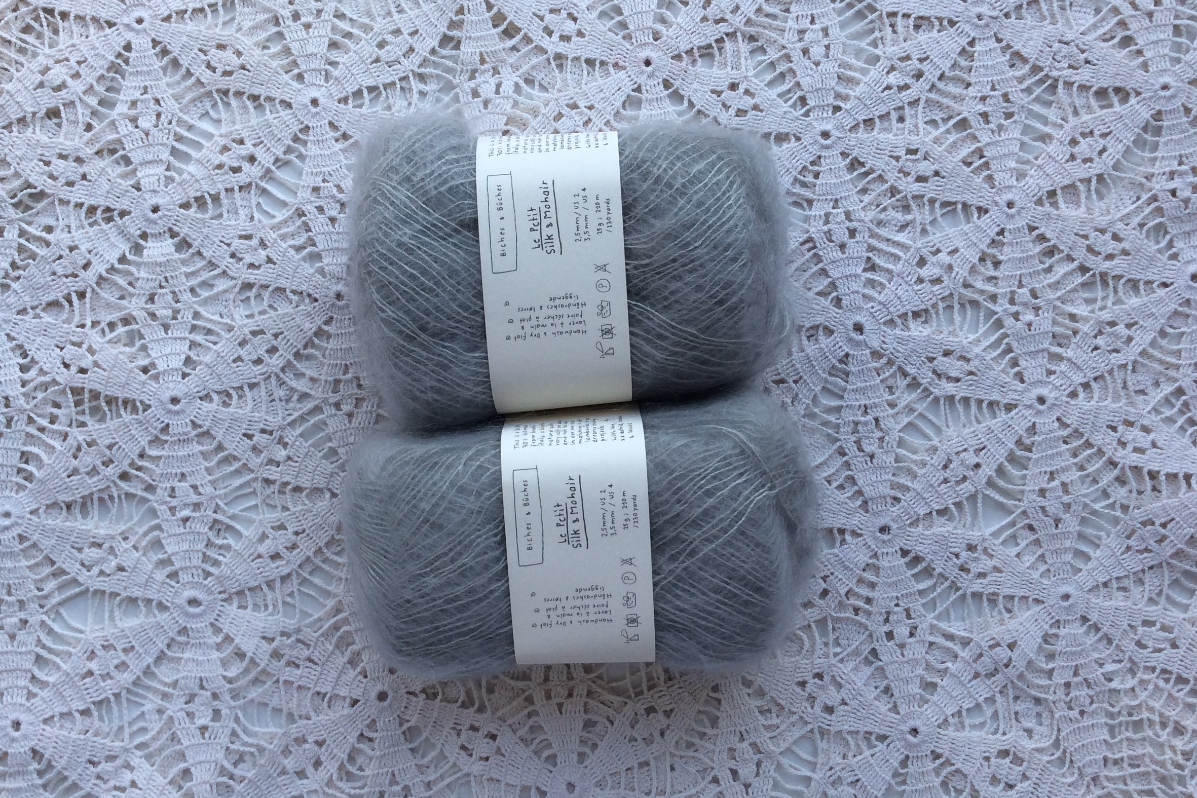 Le Petit Silk & Mohair Light Grey