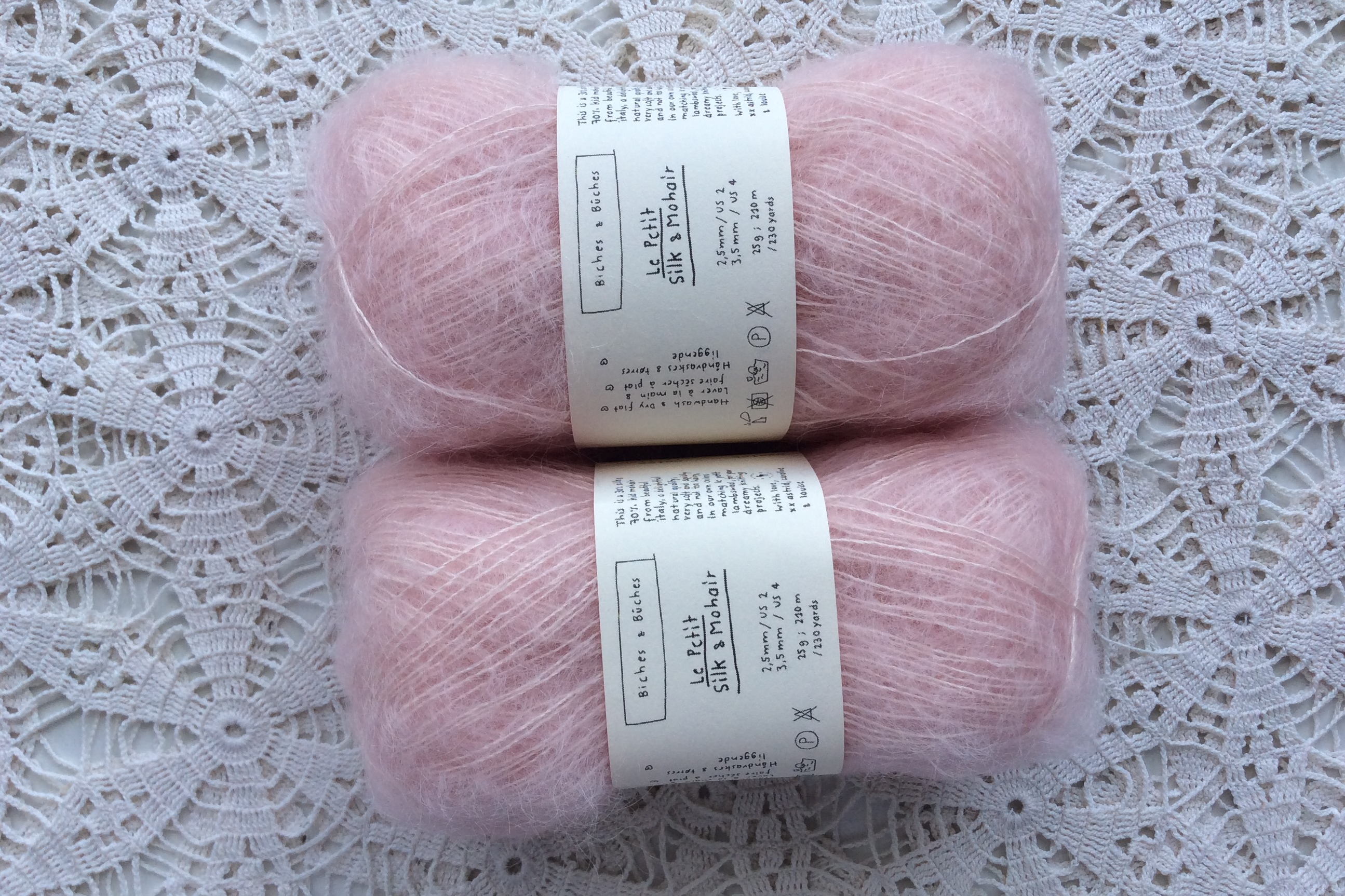 Le Petit Silk & Mohair Very Light Pink