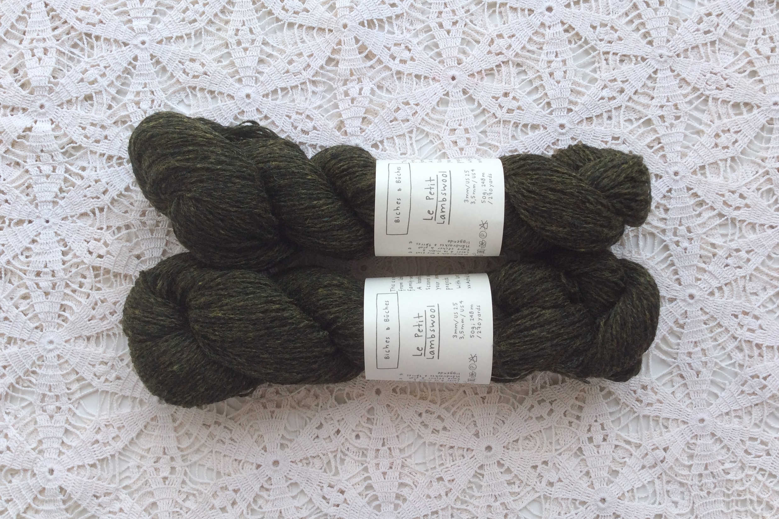 Le Petit Lambswool 19 Dark Green Grey