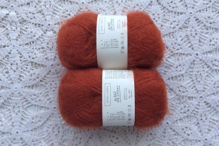 Le Petit Silk & Mohair Dark Orange Grey
